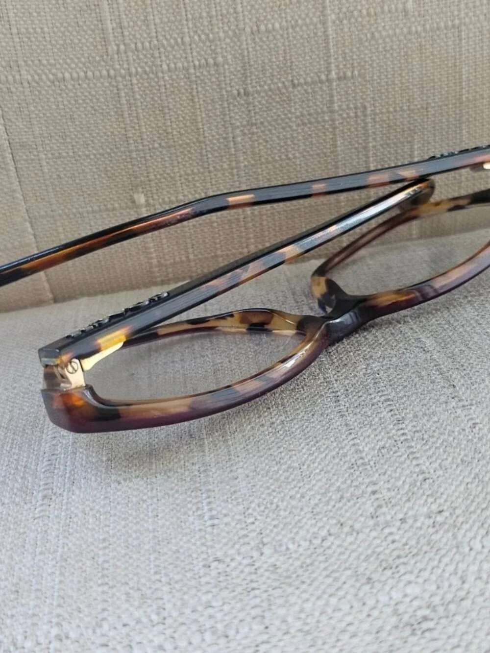 Coach Glasses Frame Aubgn Navy Tort Varsity Stripe Eye Wear HC6103 Eyeglasses - Picture 7 of 13